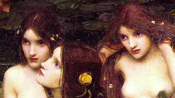 J.W. Waterhouse, Hylas and the Nymphs - 1896 (dettaglio)